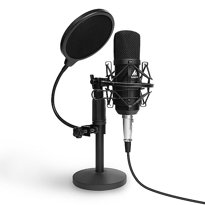 Microfon Profesional Maono AU-A03T, pentru studio Condenser BM800 cu stand metalic pentru Podcast, Streaming, Gaming, Karaoke [2]