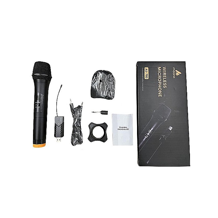 Professional microphone Maono AU700 omnidirectional wireless, for Karaoke, presentations, black [5]