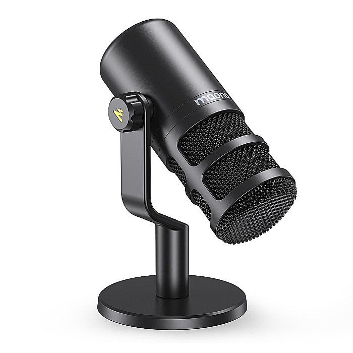 Microfon profesional pentru studio Maono PD100 XLR, dinamic, cardioid cu stand metalic, pentru Podcast, Streaming, Gaming [2]