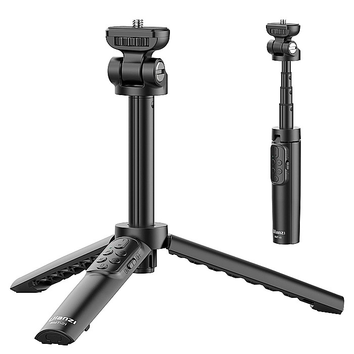 Mini trepied cu telecomanda Ulanzi RMT-01, filet, selfie stick pentru camere si telefoane [3]