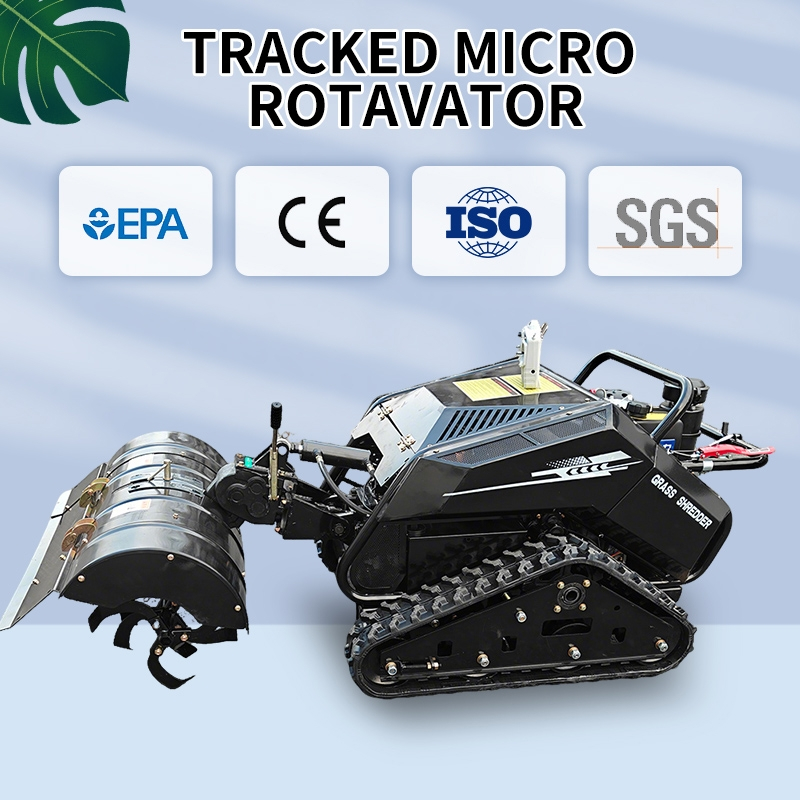 Motocultor multifuncțional pe șenile MDE1102-70 cu freză rotativă [5]