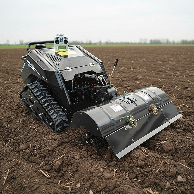 Motocultor multifuncțional pe șenile MDE1102-70 cu freză rotativă [4]