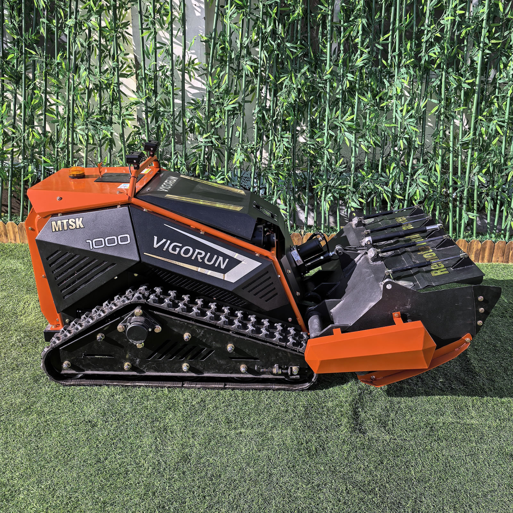 Robot de Tuns Iarbă MTSK1000 cu Tocător cu Ciocane 1000mm – Motor Loncin 27CP, Telecomandă 200m, Pantă 35° [6]