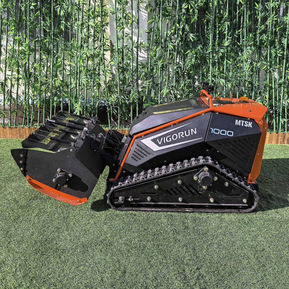 Robot de Tuns Iarbă MTSK1000 cu Tocător cu Ciocane 1000mm – Motor Loncin 27CP, Telecomandă 200m, Pantă 35° [5]