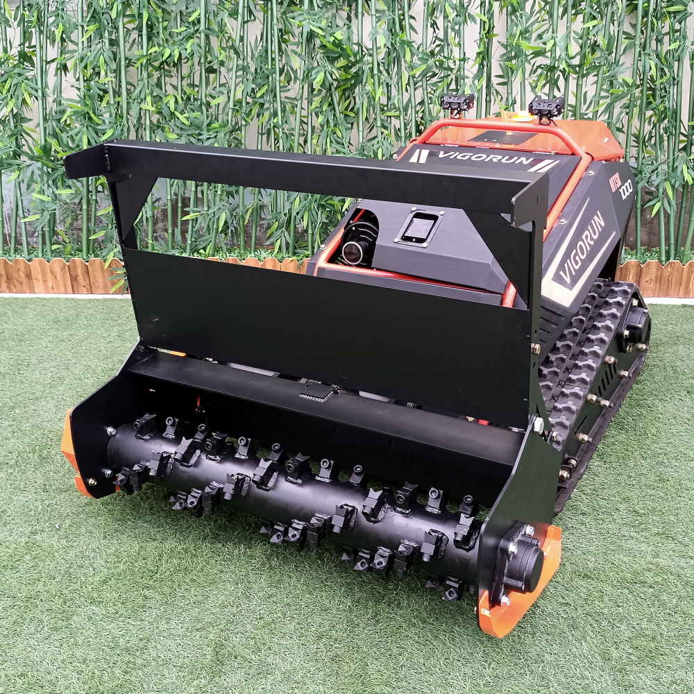 Robot de Tuns Iarbă MTSK1000 cu Tocător Forestier 1000mm – Motor Loncin 27CP, Telecomandă 200m, Pantă 35° [3]