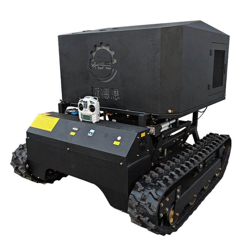 Robot de Tuns Iarbă Profesional MDE810-130A – Motor Briggs & Stratton 27CP SUA, Lățime Tăiere 1300mm, Șenile Crawler, Control 200m, Pantă Max 60°, Ideal pentru Vegetație Densă și Parcuri Fotovoltaice [5]
