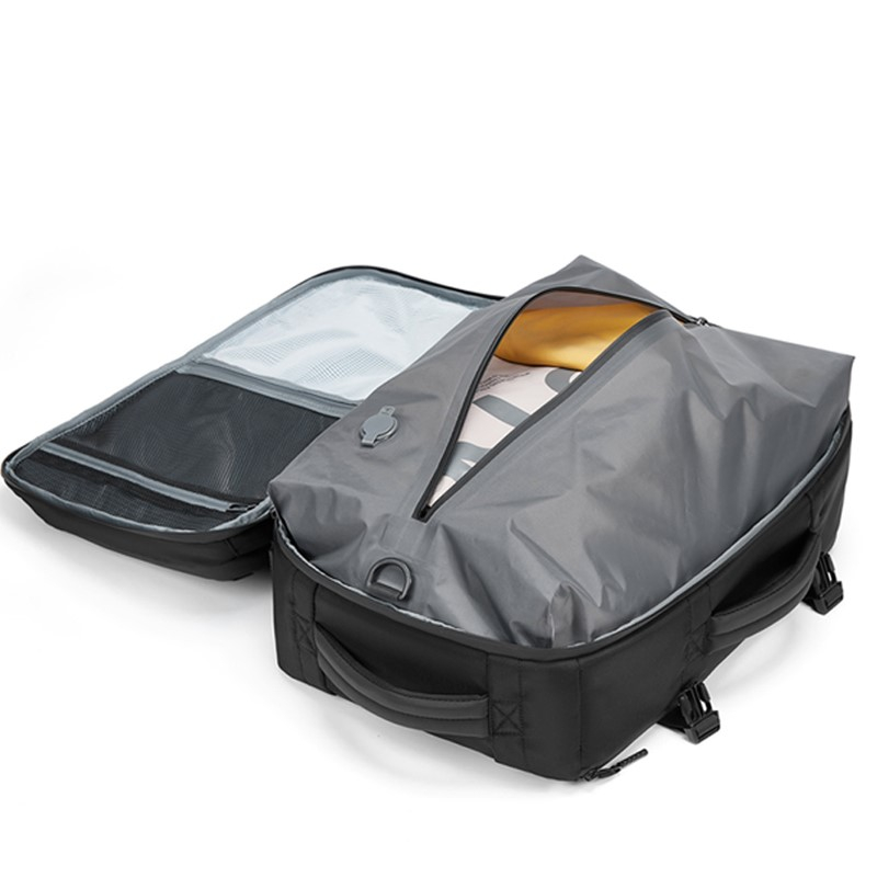 Rucsac cu Vacuum, 22-45 L, Multifunctional, Rezistent la apa, Pompa de aer inclusa ,Laptop 15.6 inchi, 46x15x32 cm, Albastru [8]