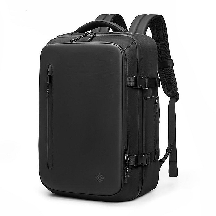 Rucsac cu Vacuum, 22-45 L, Multifunctional, Rezistent la apa, Pompa de aer inclusa ,Laptop 15.6 inchi, 46x15x32 cm, Negru [2]