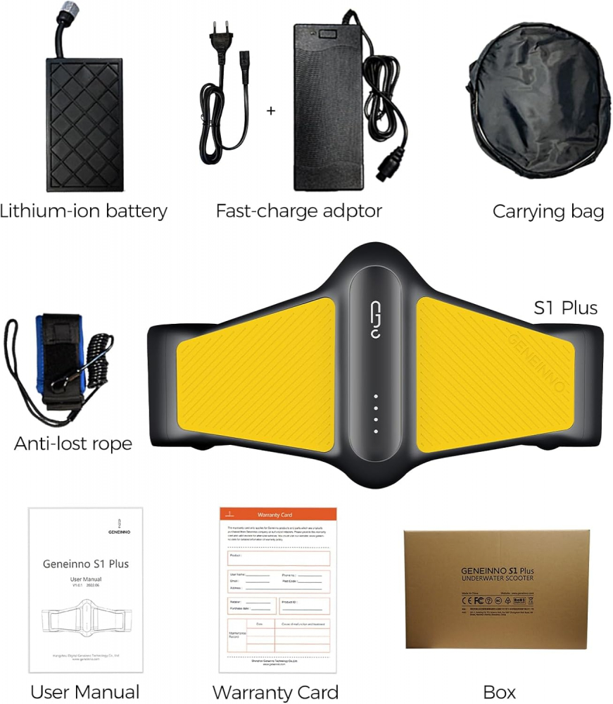 Scuter Submersibil Geneinno S1-Plus – 50m, 6,5 km/h, 60 min Autonomie, Propulsie 12 kg, Compatibil GoPro [5]
