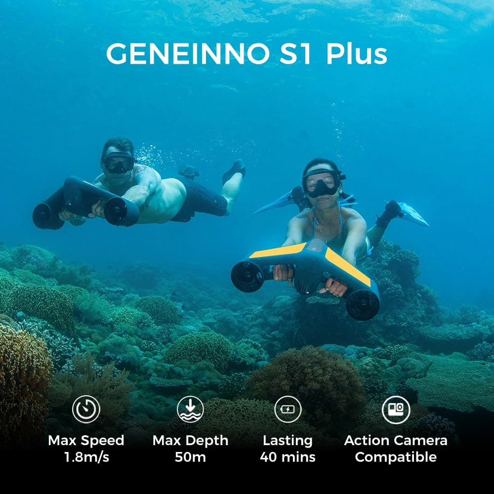 Scuter Submersibil Geneinno S1-Plus – 50m, 6,5 km/h, 60 min Autonomie, Propulsie 12 kg, Compatibil GoPro [3]