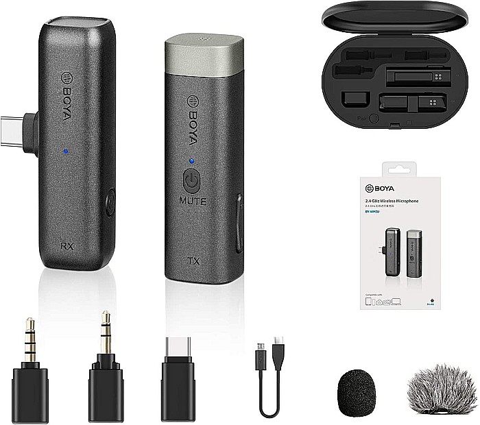 Boya BY-WM3U Wireless 2.4 GHz line set with Microphone, USB-C [6]