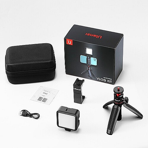 Set Vlogging 6 Ulanzi pentru Telefon - Mini trepied MT08, Suport Telefon ST02S, Lampa LED VL49 [8]