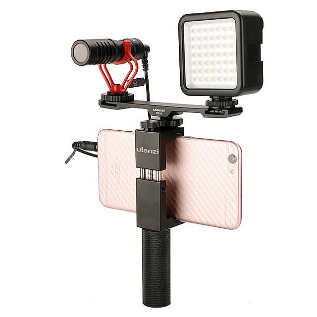 Suport dublu cu Patina pentru Accesorii compatibil DSLR, camere video, telefoane [3]