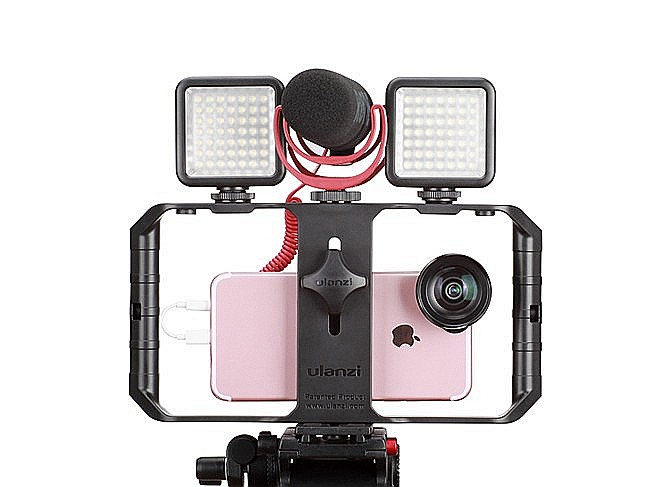 Suport stabilizator telefon U-RIG PRO pentru filmari interview, Video Rig [6]