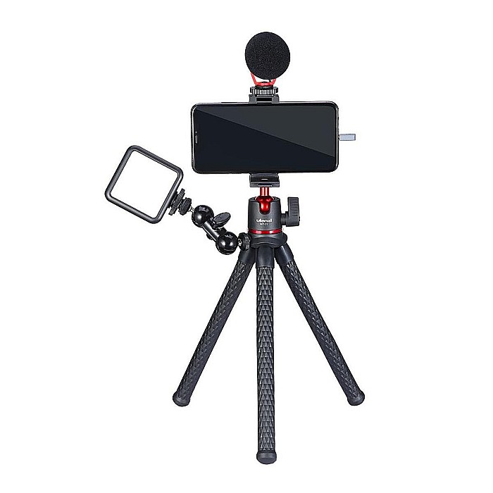 Trepied flexibil Ulanzi MT-11 ajustabil pentru telefon / camera cu cap rotativ [9]