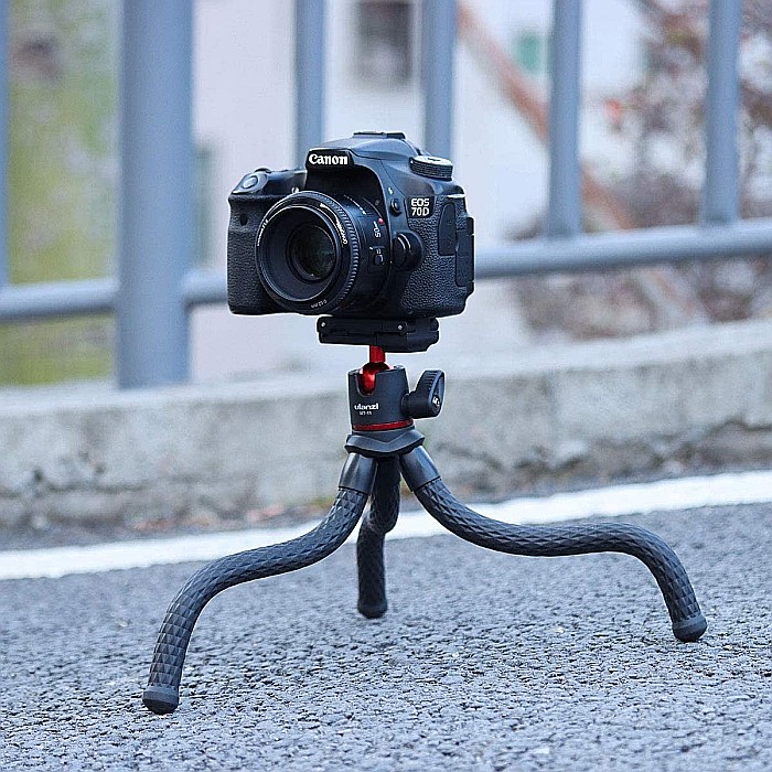 Trepied flexibil Ulanzi MT-11 ajustabil pentru telefon / camera cu cap rotativ [6]