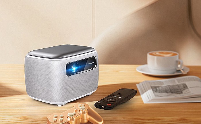 Videoproiector smart Byintek R20 PRO, portabil, 3D, 4k, 750 ANSI lumeni, Android, HDMI, 15600 mAh [4]
