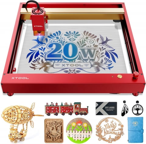 Gravator Laser xTool D1 Pro 2.0 – Putere 20W, Precizie 0.01mm, Suprafață 430x390mm [6]