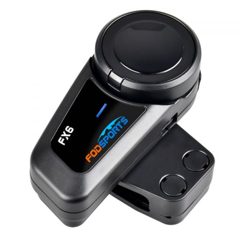 Intercom de motocicletă Fodsports FX6, Bluetooth 5.0, rază 1000m, conectare 6 utilizatori, rezistent la apă IP65 [6]