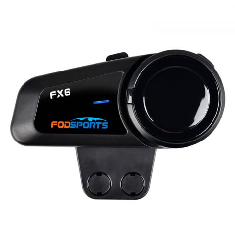 Intercom de motocicletă Fodsports FX6, Bluetooth 5.0, rază 1000m, conectare 6 utilizatori, rezistent la apă IP65 [5]