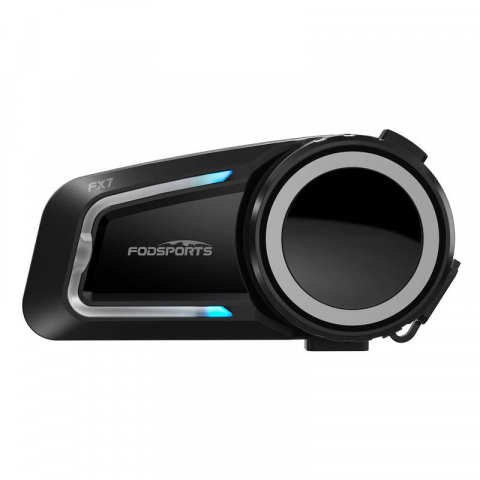 Accesorii Auto - Intercom motocicletă Fodsports FX7, Bluetooth 5.0, rază 1000m, conectare 8 utilizatori, rezistență la apă IP67