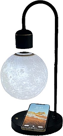 Lampa de veghe Luna care leviteaza, cu incarcator Wireless, 3D [1]