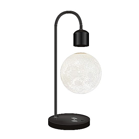 Levitating Lamps - Levitating Moon night light, with Wireless charger, 3D