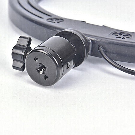 Lampa Profesionala LED Circulara cu dimmer, 31 cm, 128 Led-uri, suport telefon, stativ reglabil 1.70 m, 3200K-5600K [5]