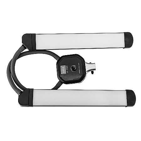 Lampa profesionala LED cu 2 Brate, trepied reglabil 1.9m, cu dimmer si suport telefon,3000-6500K [8]