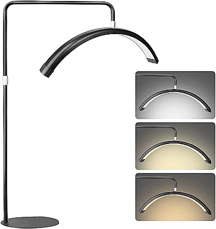 Lampa profesionala semiluna cu LED-uri, Putere 50W, 3600LM, 320 de LED-uri, inaltime reglabila, Negru [1]