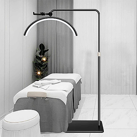 Lampa profesionala semiluna cu LED-uri, Putere 50W, 3600LM, 320 de LED-uri, inaltime reglabila, Negru [3]