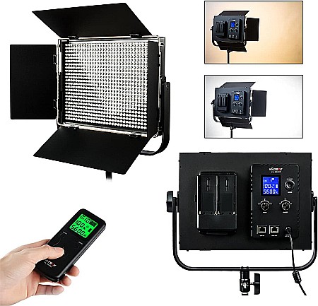 Lampa Video Profesională Viltrox VL-D60T – Panou LED Bi-Color 60W, CRI 95+, 3300K-5600K, Telecomandă Wireless pentru YouTube și TikTok [4]