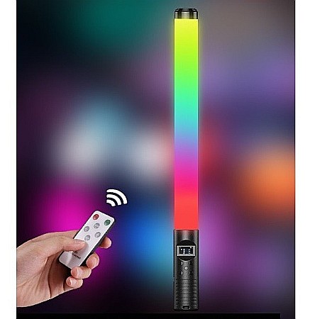 Lampa video tip bagheta cu LED RGB, baterie 2000 mAh, lumina de umplere cu 9 efecte de iluminat [1]