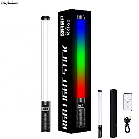 Lampa video tip bagheta cu LED RGB, baterie 2000 mAh, lumina de umplere cu 9 efecte de iluminat [4]