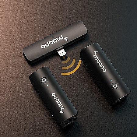 Lavaliera wireless dubla Maono WM600 B2, Sistem cu mufa Lightning [4]