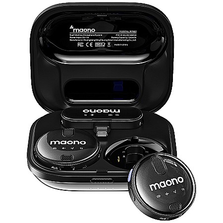 Lavaliera wireless dubla Maono WM620 B2, Double Noise Cancellation, Sistem cu mufa Lightning [1]