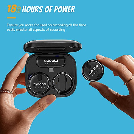 Lavaliera wireless dubla Maono WM620, Double Noise Cancellation, Sistem cu mufa Usb C [4]