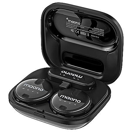 Lavaliera wireless dubla Maono WM620, Double Noise Cancellation, Sistem cu mufa Usb C [3]