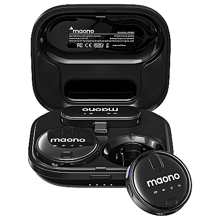 Lavaliere - Lavaliera wireless dubla Maono WM620, Double Noise Cancellation, Sistem cu mufa Usb C