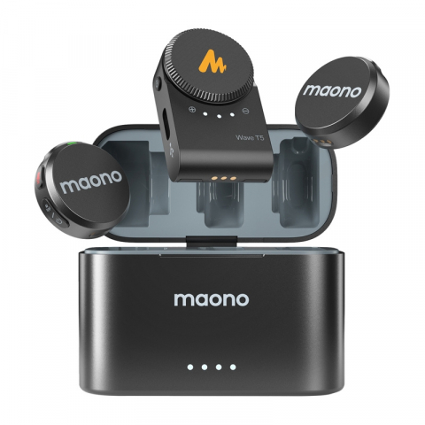 Maono WM650 A2 – Microfon Wireless Profesional Dual, 2.4GHz, ENC, Audio 48kHz/24bit, 300m, 30h Autonomie [1]