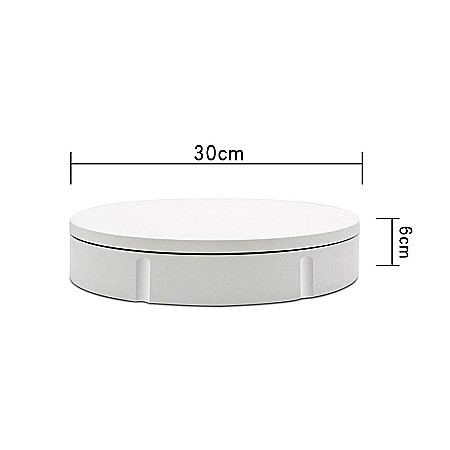 Masa foto motorizata 30 cm, Alba, greutate suportata 100 kg, rotativa 360 Grade cu telecomanda [3]