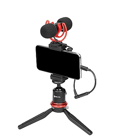 Microfon Boya MM1 Pro unidirectional, Super-Cardioid  condensator cu cap dublu [1]