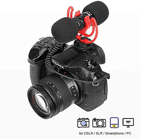Microfon Boya MM1 Pro unidirectional, Super-Cardioid  condensator cu cap dublu [2]