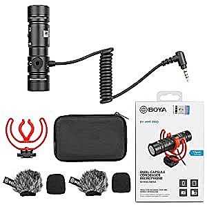 Microfon Boya MM1 Pro unidirectional, Super-Cardioid  condensator cu cap dublu [5]
