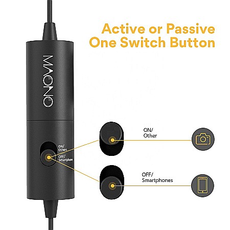 Microfon Lavaliera Stereo, Maono AU100, Omnidirectional [2]
