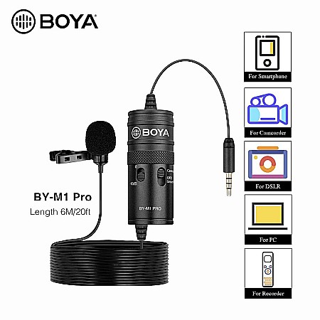 Microfon Lavaliera Stereo omnidirectional, Boya BY-M1 Pro [4]