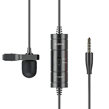 Lavaliere - Microfon Lavaliera Stereo, Omnidirectionala, Boya BY-M1S