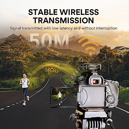 Microfon lavaliera Wireless Maono WM820, 2.4GHz, cu monotorizare in timp real si buton de mute [2]