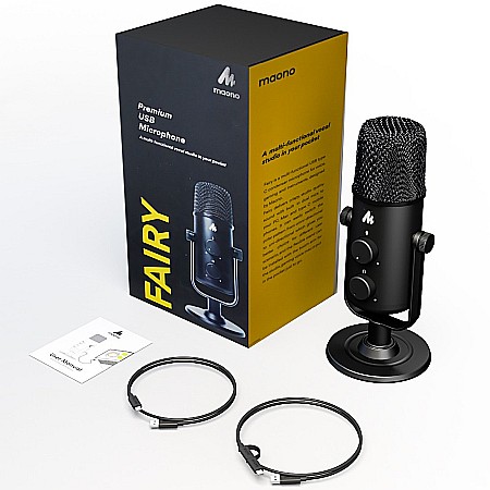 Microfon profesional cardioid omnidirectional Maono AU-903, monitorizare cu latenta zero, pentru gaming, podcast, streaming [3]