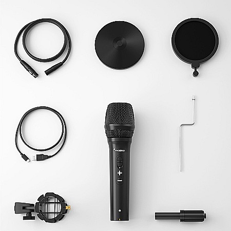 Microfon profesional dinamic Maono HD300T, latenta zero, monitorizare vocala si control volum, conectare XLR sau USB [5]